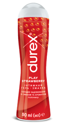 Гель-змазка Дюрекс (Durex) Плей Солодка полуниця (Saucy strawberry) 50 мл